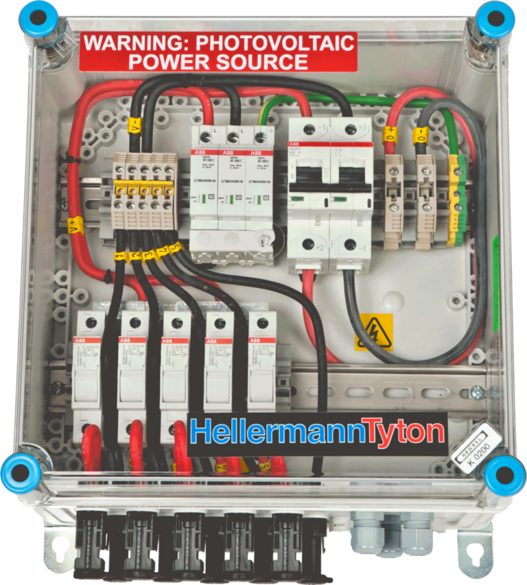 String Combiner Labels String Combiner Box 63A DC Iso & T2 SPD 5-1 - Global Solar Systems